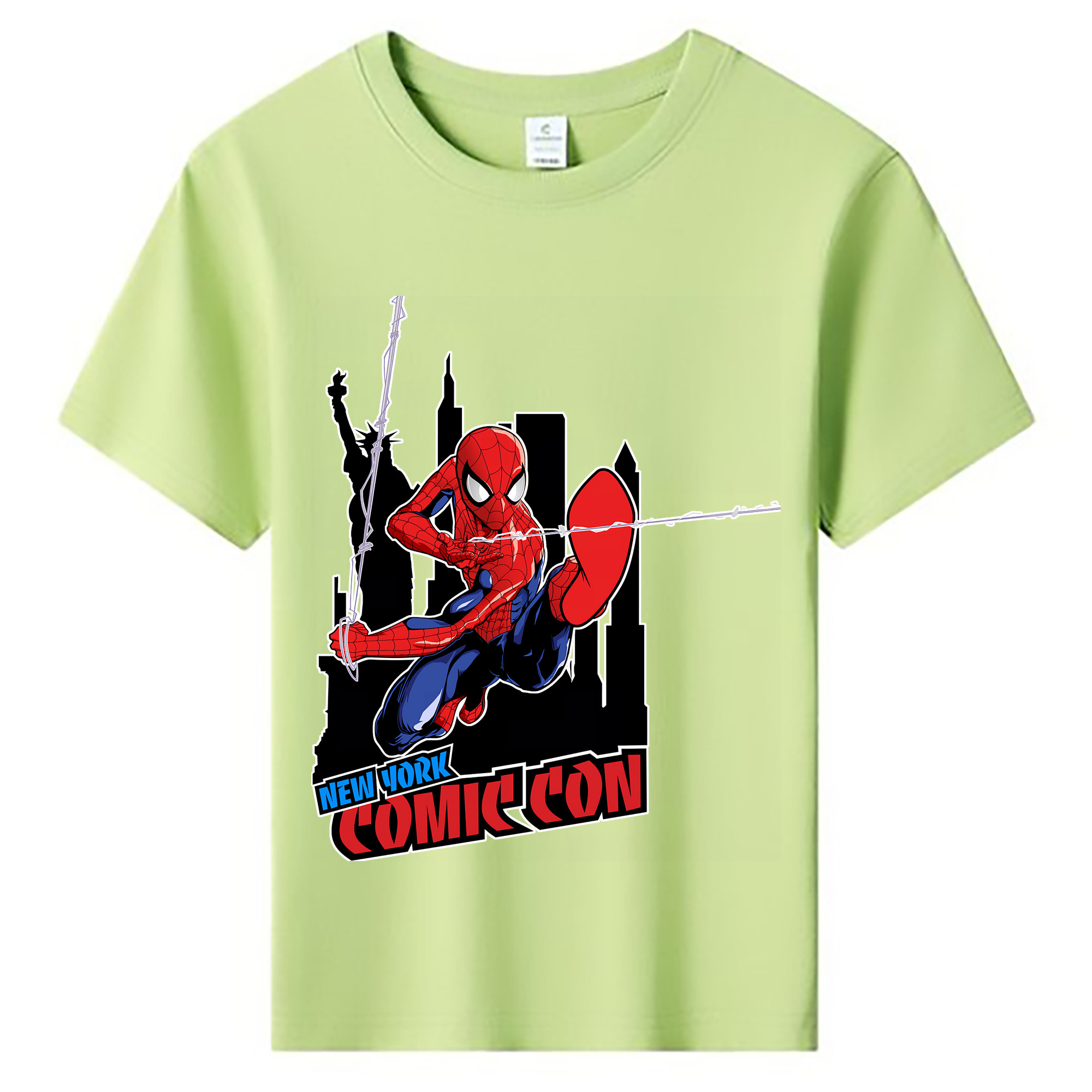 （画像用） Spider Man スパイダーマン 綿100％キッズTシャツ（フロントプリント）
